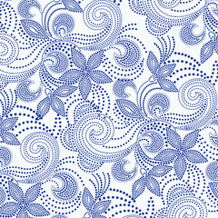 Paisley Ornamental seamless pattern. Vector fabric background