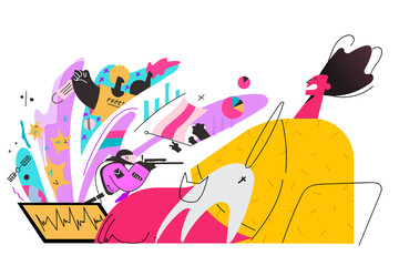 Panic attack, negative influence of mass media concept