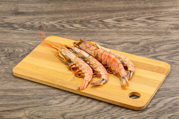 Tasty big Langoustine over the board