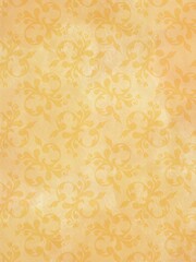 Jugendstil viktorianisch floral Ornament auf Hintergrund gelb gold Textil Wand antik altes Papier Vorlage Layout Design Template Geschenk zeitlos schön alt barock edel rokoko elegant background