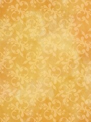 Jugendstil viktorianisch floral Ornament auf Hintergrund gelb gold Textil Wand antik altes Papier Vorlage Layout Design Template Geschenk zeitlos schön alt barock edel rokoko elegant background