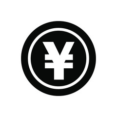 Obraz premium Yen coin money icon