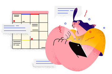 Planning, time management, schedule concept