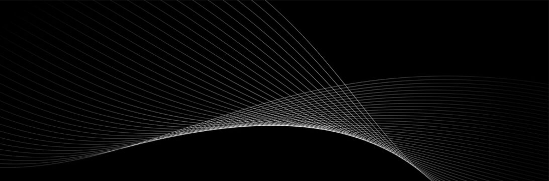 Modern black background with lines