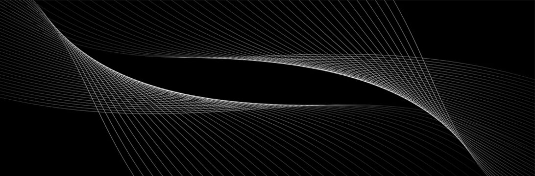 Modern black background with lines