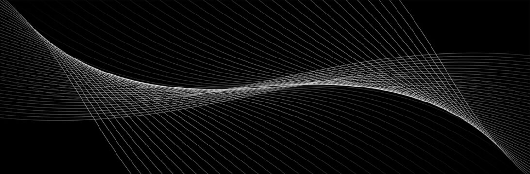 Modern black background with lines