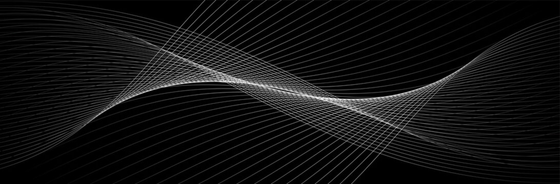 Modern black background with lines