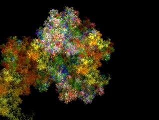 Imaginatory fractal background generated Image