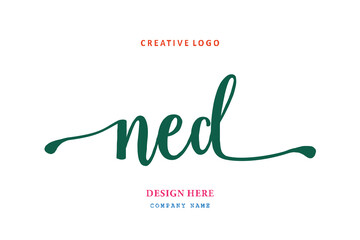 NED lettering logo is simple, easy to understand and authoritative