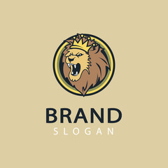 The lion king male ruler mighty strength strong lion's mane 