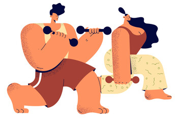 Healthy lifestyle and workout at home concept