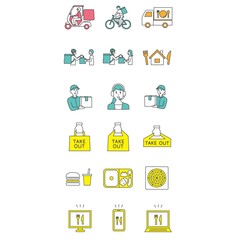 デリバリーのイラスト