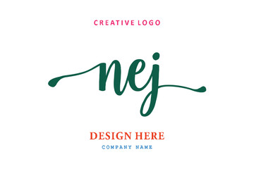 NEJ lettering logo is simple, easy to understand and authoritative