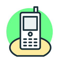 Cordless Phone Vector Icon