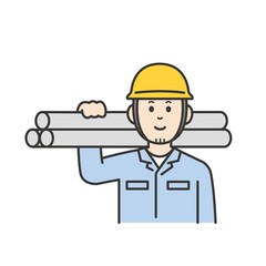 現場作業員　男女