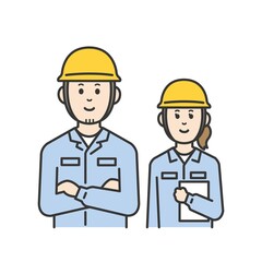 現場作業員　男女