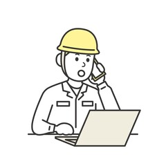 現場作業員　男女