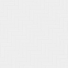 White ceramic tile herringbone pattern.  Parquet texture.