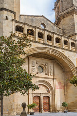 Elciego town dedicated to vituculture in Spain