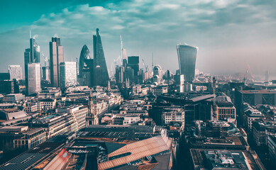 Rooftop view of London