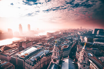 Rooftop view of London