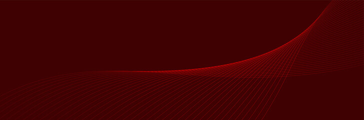 Modern red wave background with lines