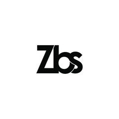 zbs letter original monogram logo design