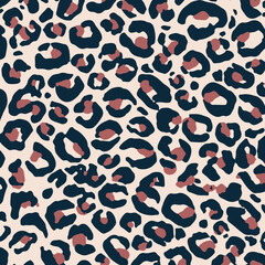 Abstract animal skin leopard seamless pattern design.