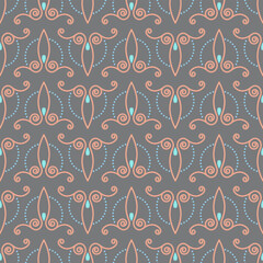 Beautiful seamless pattern. Festive design. Vintage background. Vector illustration EPS10.