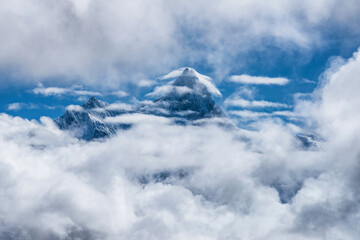 Namcha Barwa Peak in the clouds