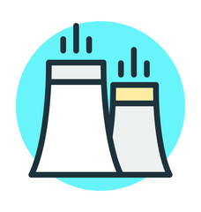 Brick Tower Cool Vector Icon