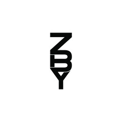 zby letter original monogram logo design