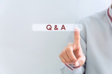 Text sign showing Q And A. Conceptual photo defined as questions being asked and answers...