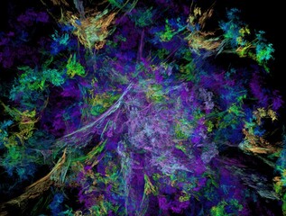 Imaginatory fractal background generated Image