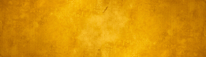 Abstract rustic grunge scratched antique retro gold stone paper background banner panorama - Golden...