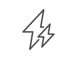 Fototapeta premium Electricity line icon. Electric power energy type sign. Vector