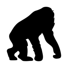 Chimpanzee Ape Silhouette