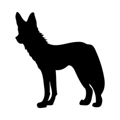 Hyena Dog Silhouette