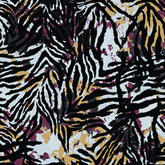 Abstract animal skin leopard seamless pattern design.