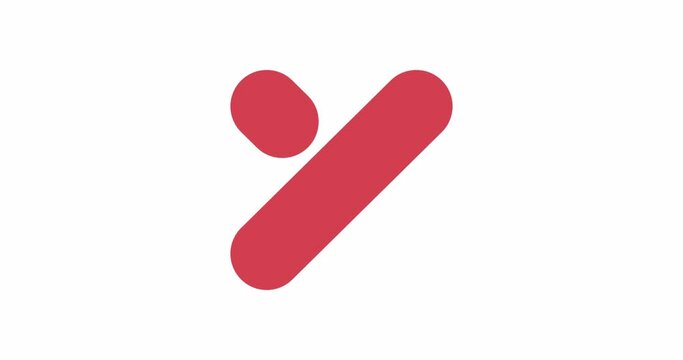 Animated red cross. 4K animation with alpha channel. Can be used for websites, banners, apps or social networks.	
