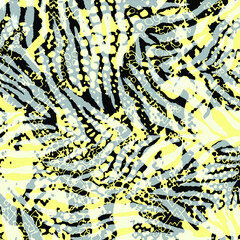 Abstract animal skin leopard seamless pattern design.