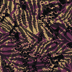 Abstract animal skin leopard seamless pattern design. - 422516472