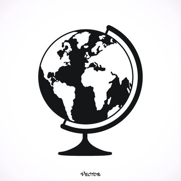 Vector globe icons