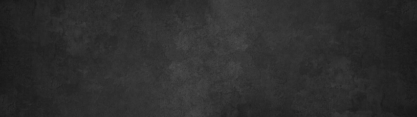 black anthracite stone concrete texture wall wallpaper tiles background panorama banner - obrazy, fototapety, plakaty