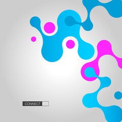 Medical research in modern style. Abstract technology background. Science technology concept