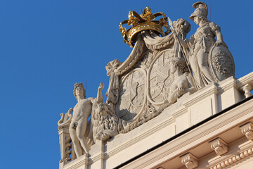 Obraz premium baroque building (albertina museum) in vienna (austria)