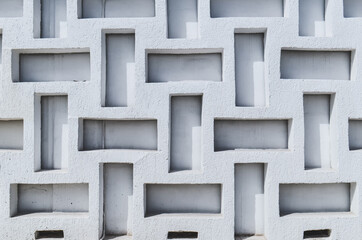 wall with unusual patterns and architecture