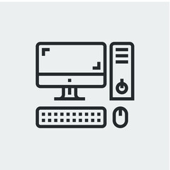 computer icon sign vector