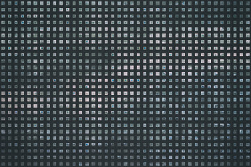 Abstract geometric quadrangle in a square gray background.