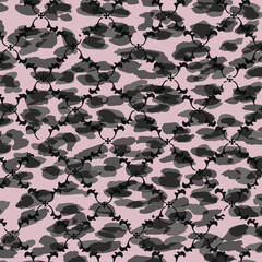 Abstract animal skin leopard seamless pattern design.